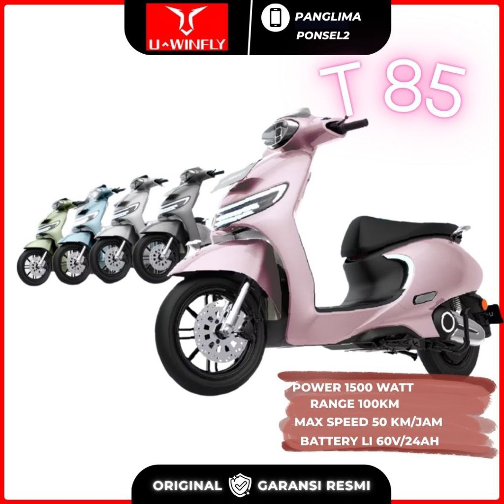 Motor Listrik T85 terbaru - Bergaransi Uwinfly Indonesia