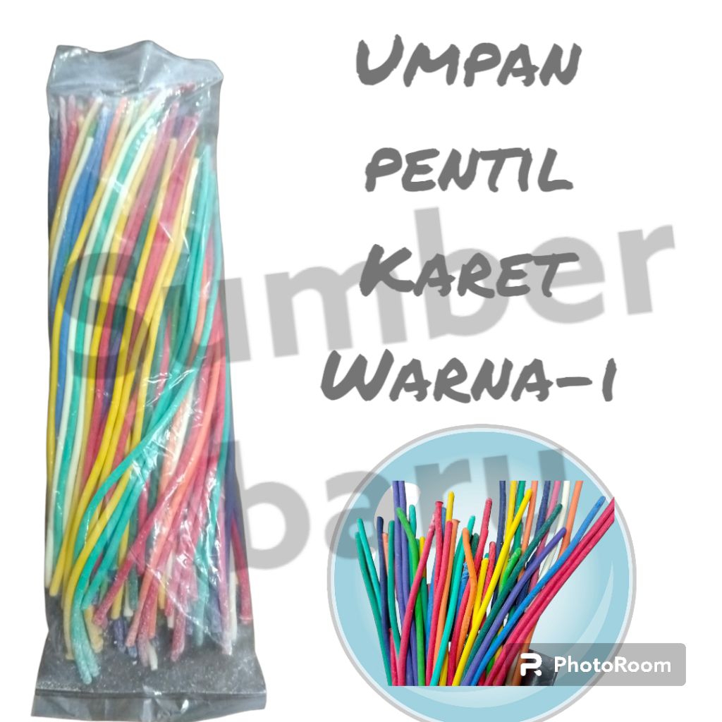 Karet umpan pentil warna warni