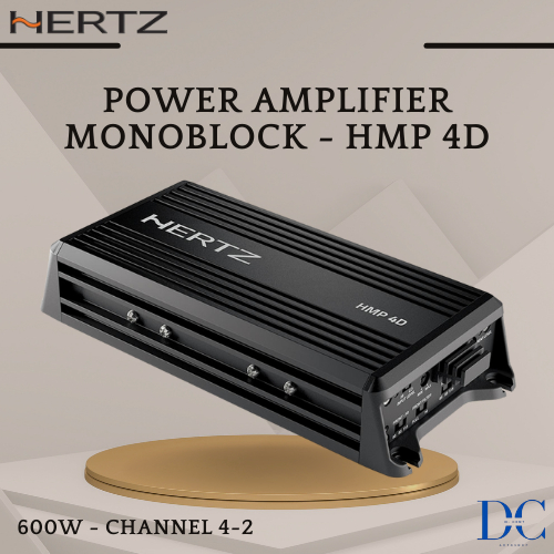 Power Amplifier Monoblock Mobil - Amplifier HMP 4D Hertz - 4-2 Channel - 600 W Class D Amplifier - A
