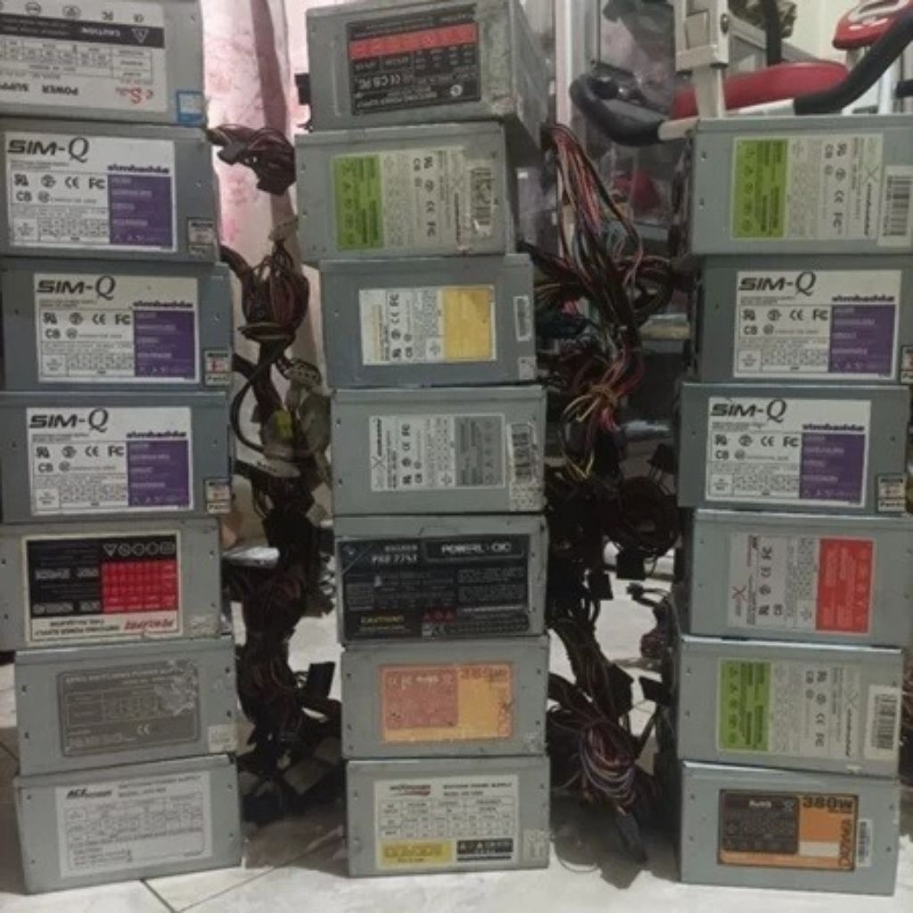 powersupply psu pc standar cpu komputer second normal siap pakai sudah lulus tes