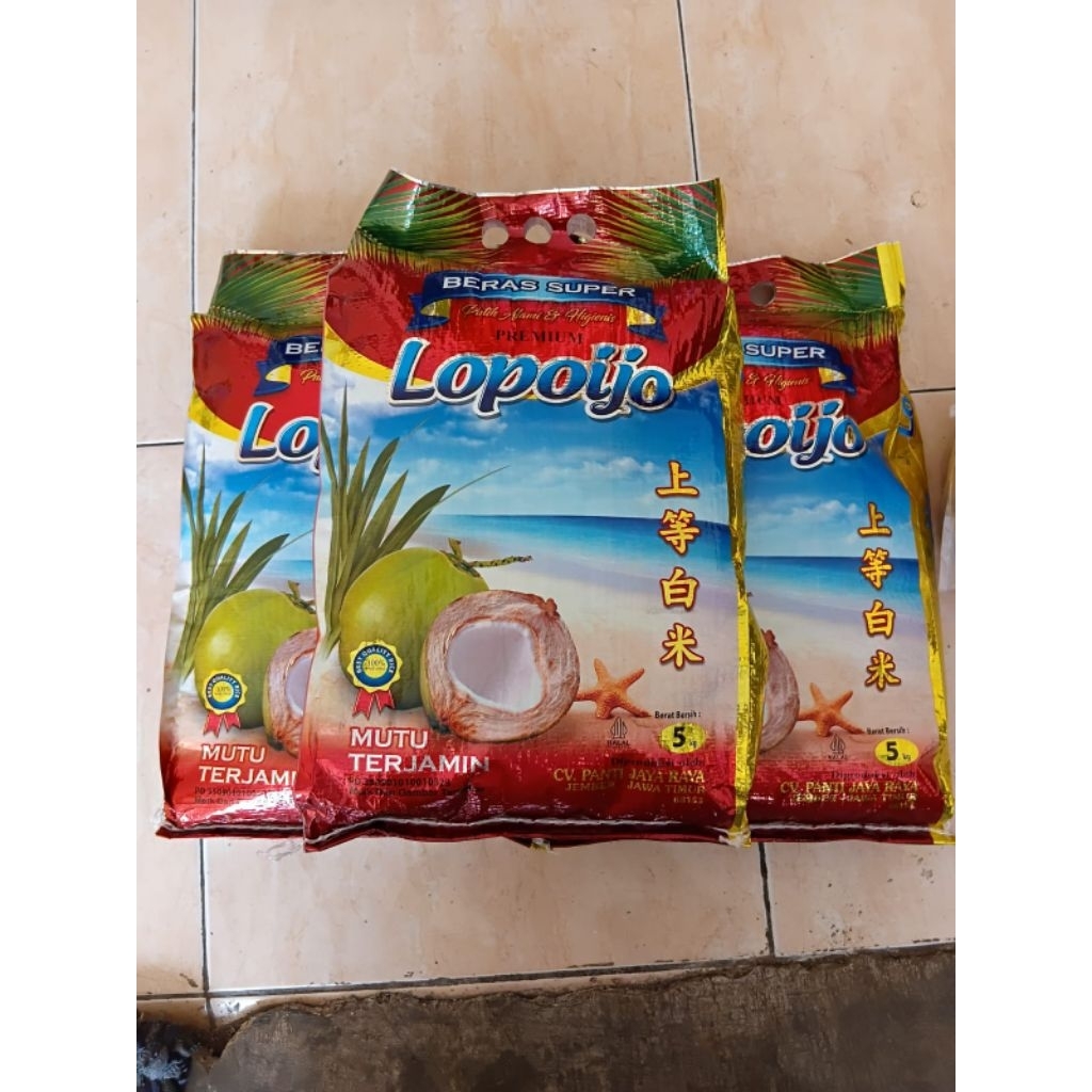Beras Lopo Ijo 3 Kg & 5 Kg Premium