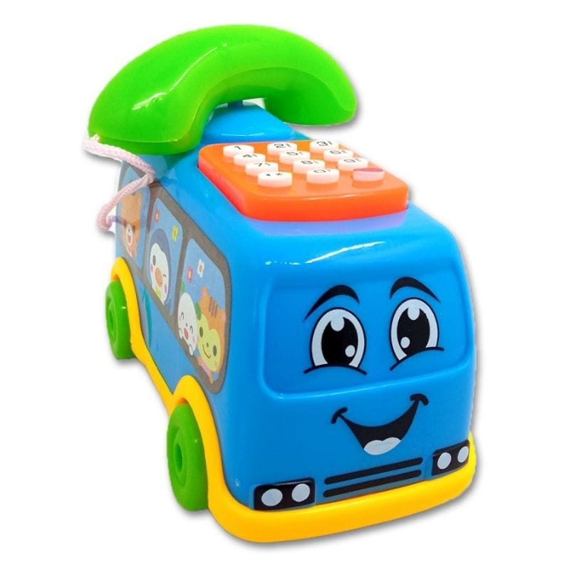 J0598 Mainan Anak Bus Phone Music Yd6 Mainan Bus Telephone Dengan Musik Bus Telpon Led Music