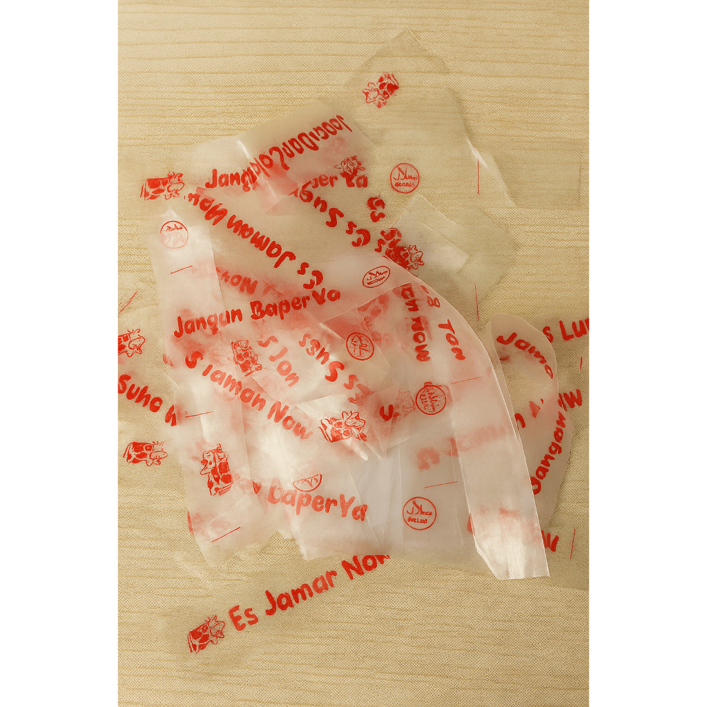 Plastik Es Mambo Merah – Plastik Es Lilin / Es Panjang – Isi banyak & Berkualitas