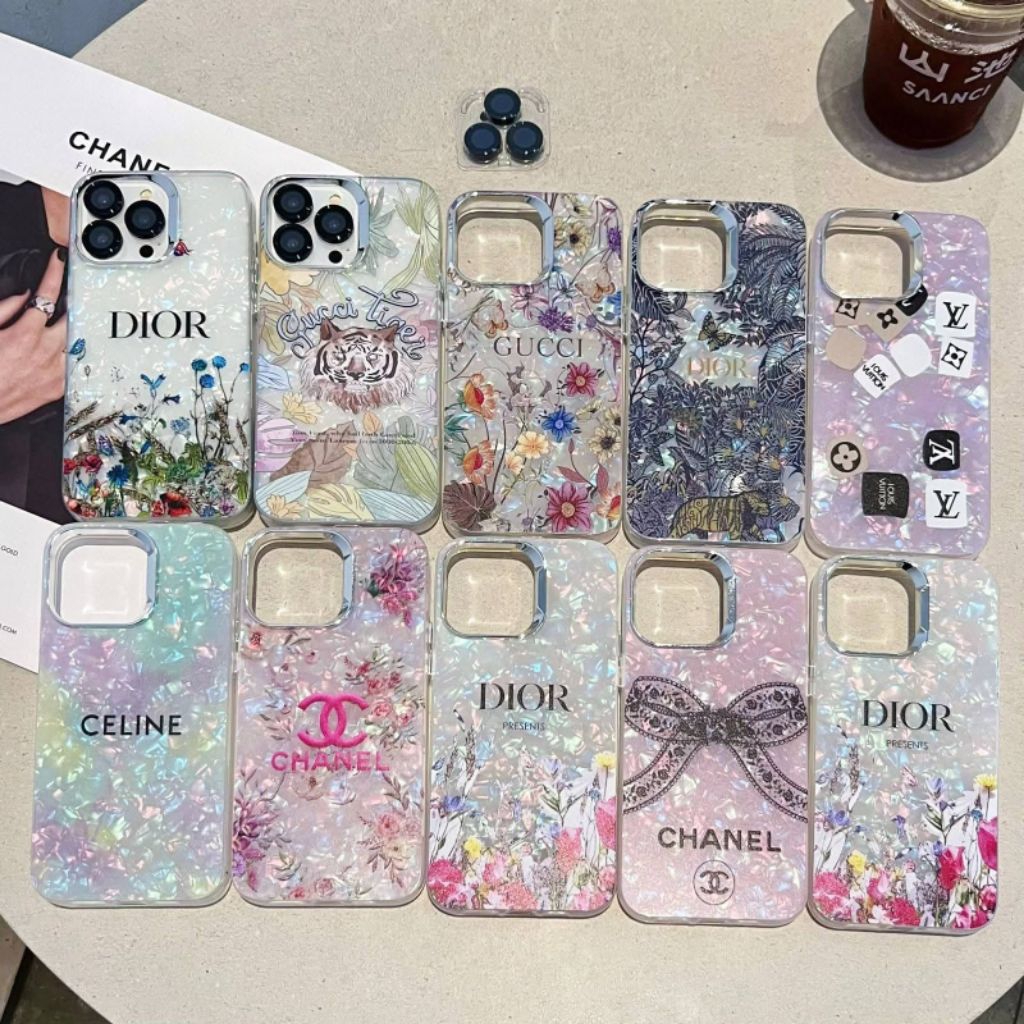 Case iPhone Premium Motif Elegant/ Softcase Glossy Mewah Cantik IP 11/11 Pro Max/ IP 12/ IP 14/ IP 1