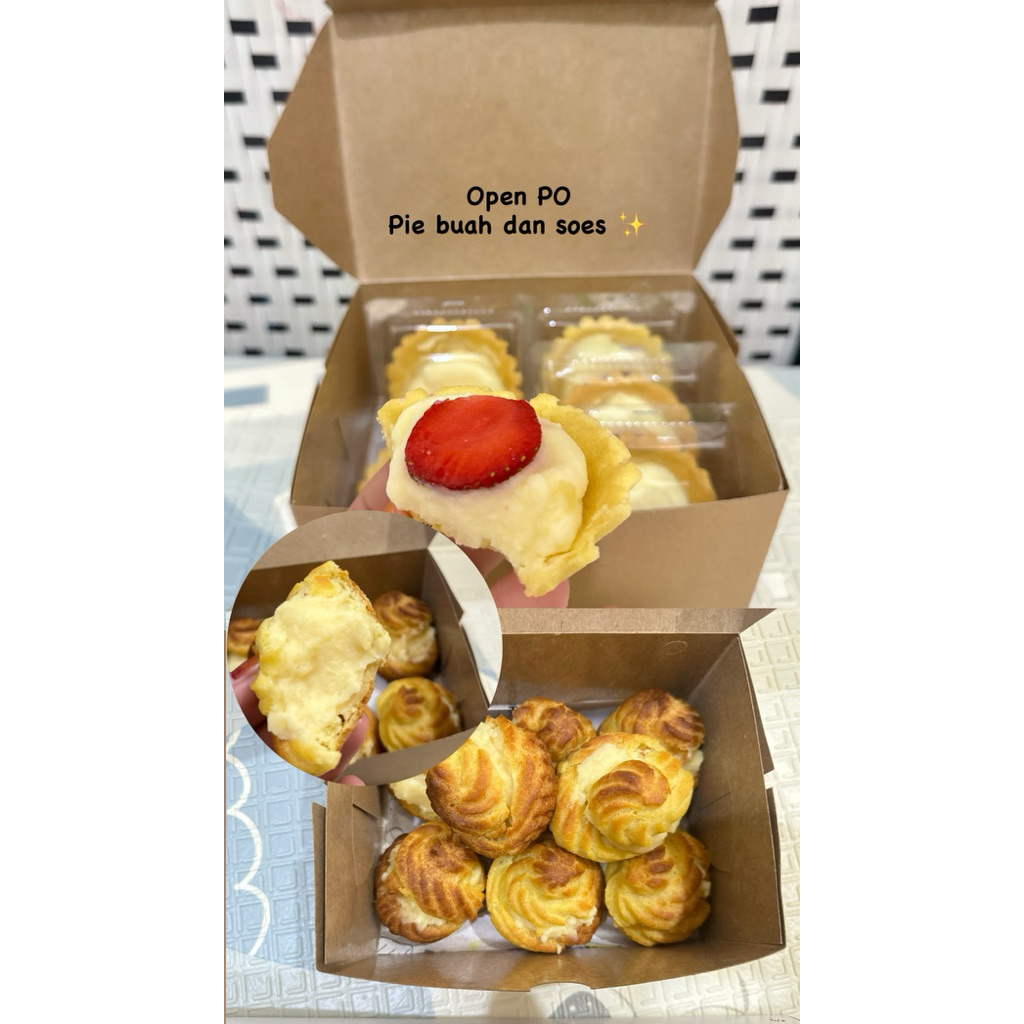 

PO pie buah dan soes