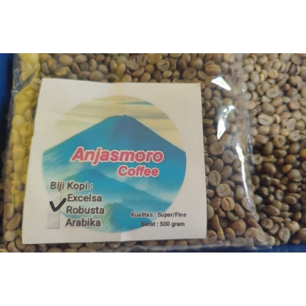 

Biji kopi mentah Green bean kopi Robusta Wonosalam Petik merah Super