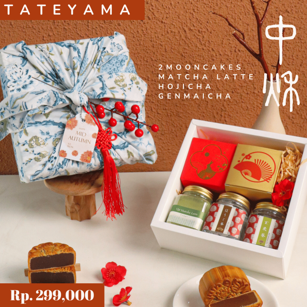 

Mid Autumn Festival Hampers - Mooncake + Uji Matcha Latte + Japanese Tea Set [TATEYAMA] | Gift Kado Wedding Hojicha Genmaicha Christmas Hamper Parcel Parsel Ramadahn Lebaran Idul Fitri Ramadan Imlek CNY | Dapur Oishi