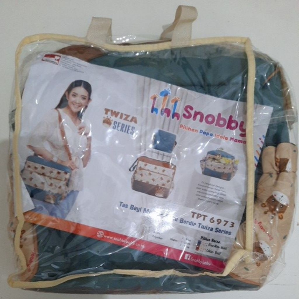 Tas Bayi Snobby Medium Twiza Series Warna Hijau Mint