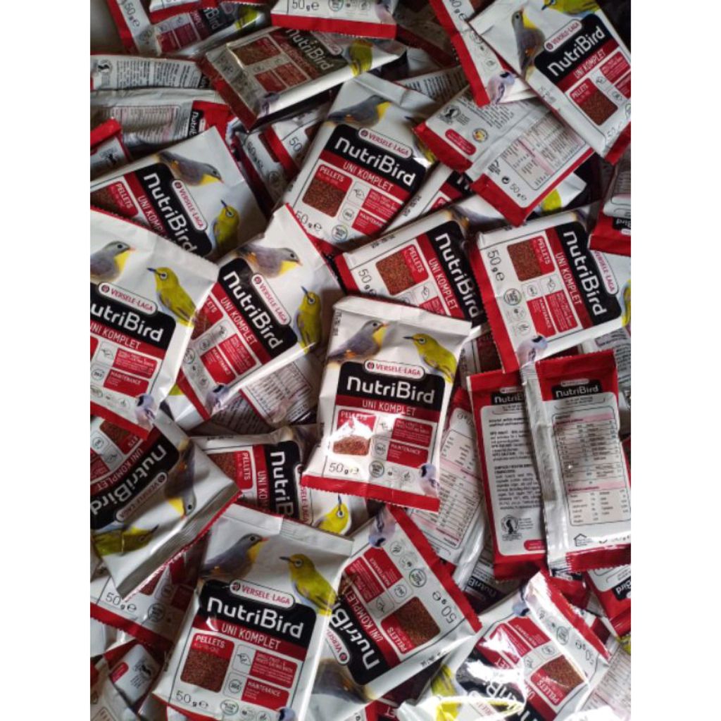 Nutribird uni kemasan saset ekonomis pur burung pemakan buah pur pleci satu sachet