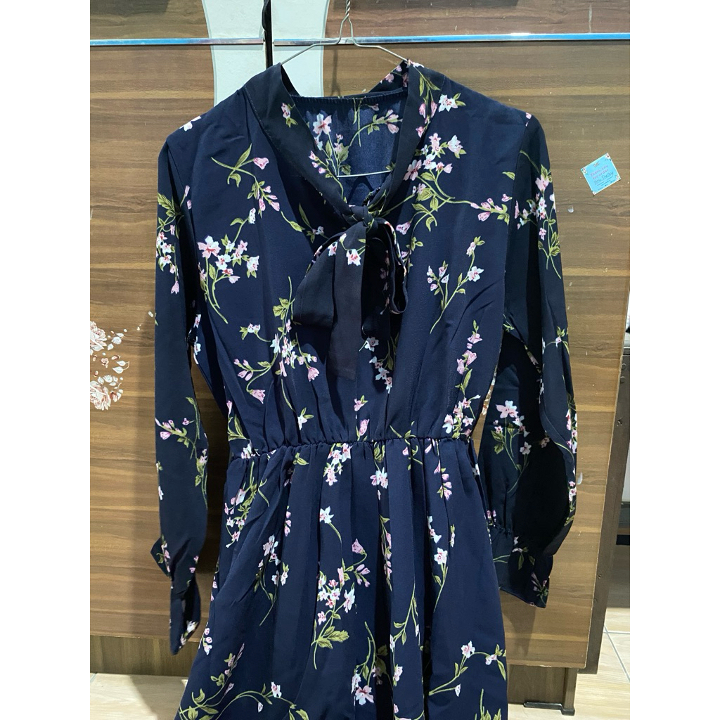 DRESS PANJANG BUNGA BUNGA