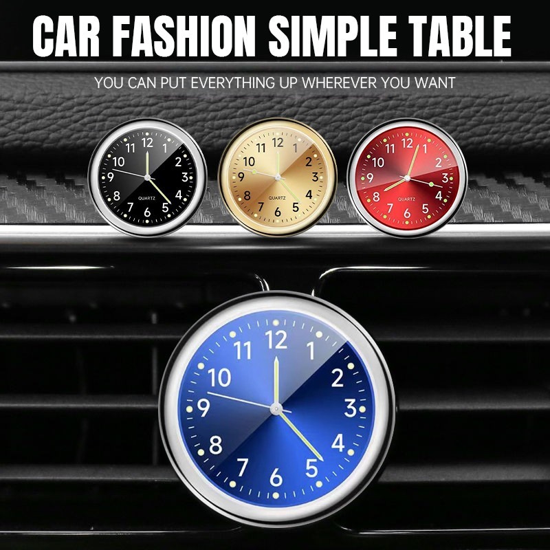 Dashboard Mobil Analog Jam Digital Elektronik Mobil SUV Jam Tempel Universal