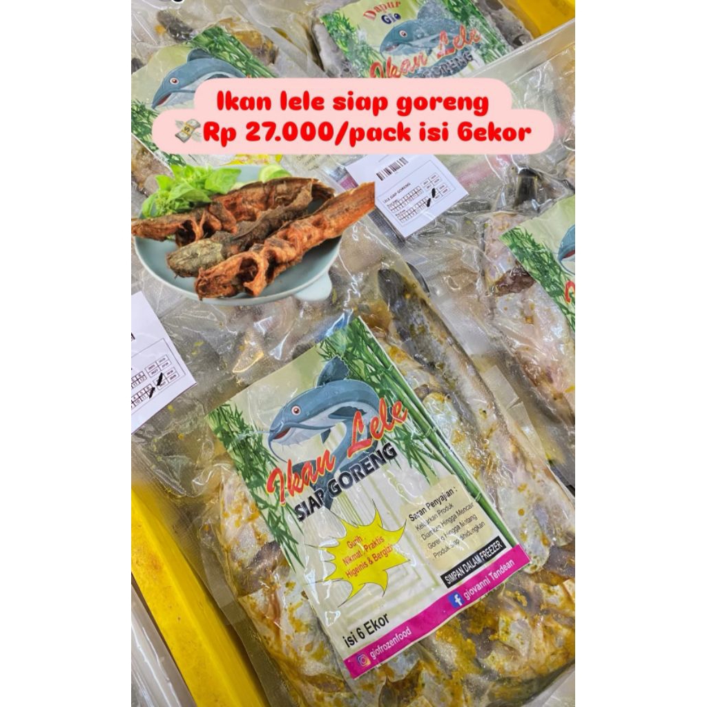 

ikan lele siap goreng isi 6 ekor dapur gio