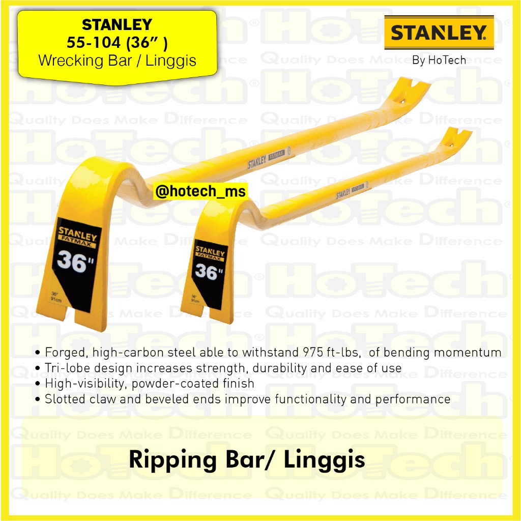 Stanley 36" Fatmax Wrecking Bar  55-104 | Linggis 914mm