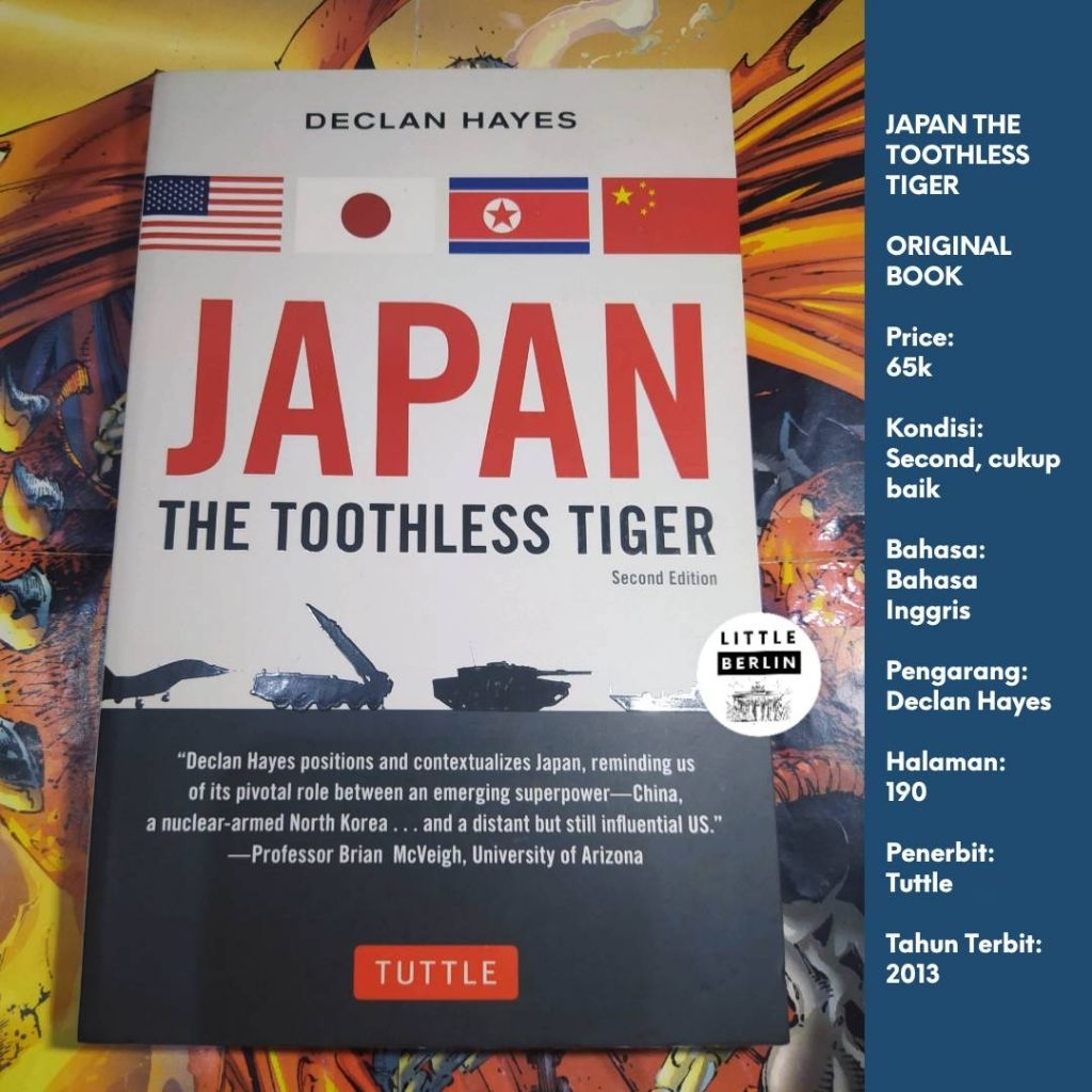 ORIGINAL Buku JAPAN THE TOOTHLESS TIGER Preloved English Declan Hayes Japan History Sejarah Jepang