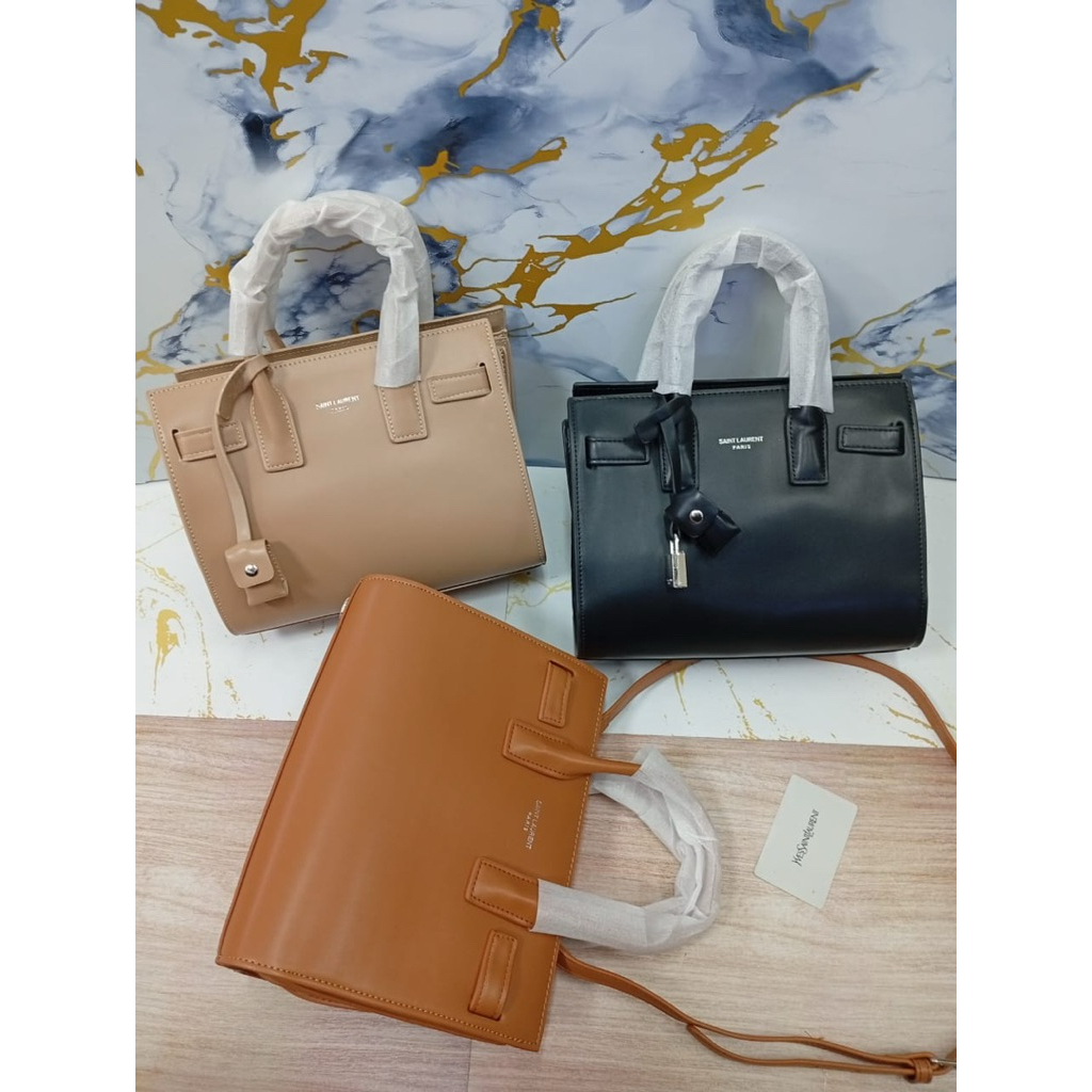 Tas Saint Laurent Sac de Jour – Tote Premium Wanita 27x21cm | Elegan & Stylish