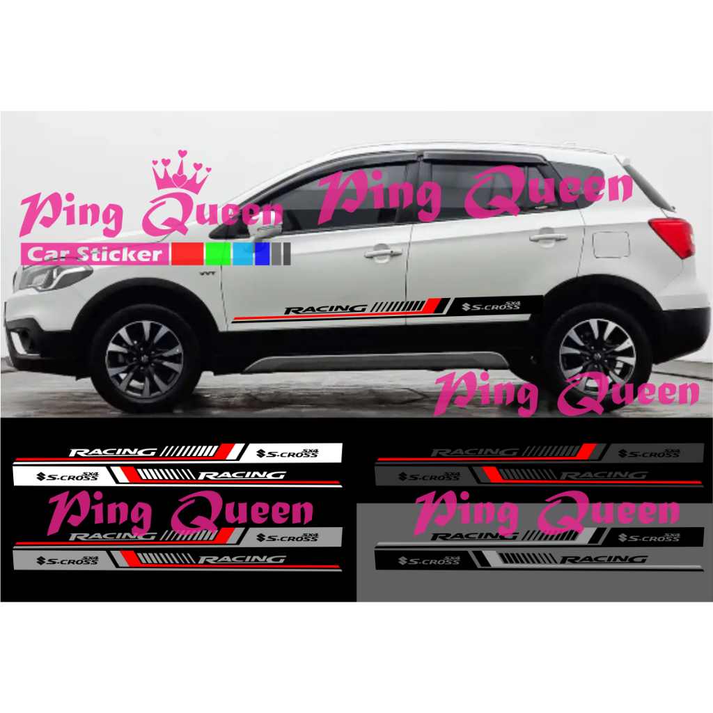 new sticker stiker mobil sx4 s cross cutting sticker mobil suzuki sx4 s cross