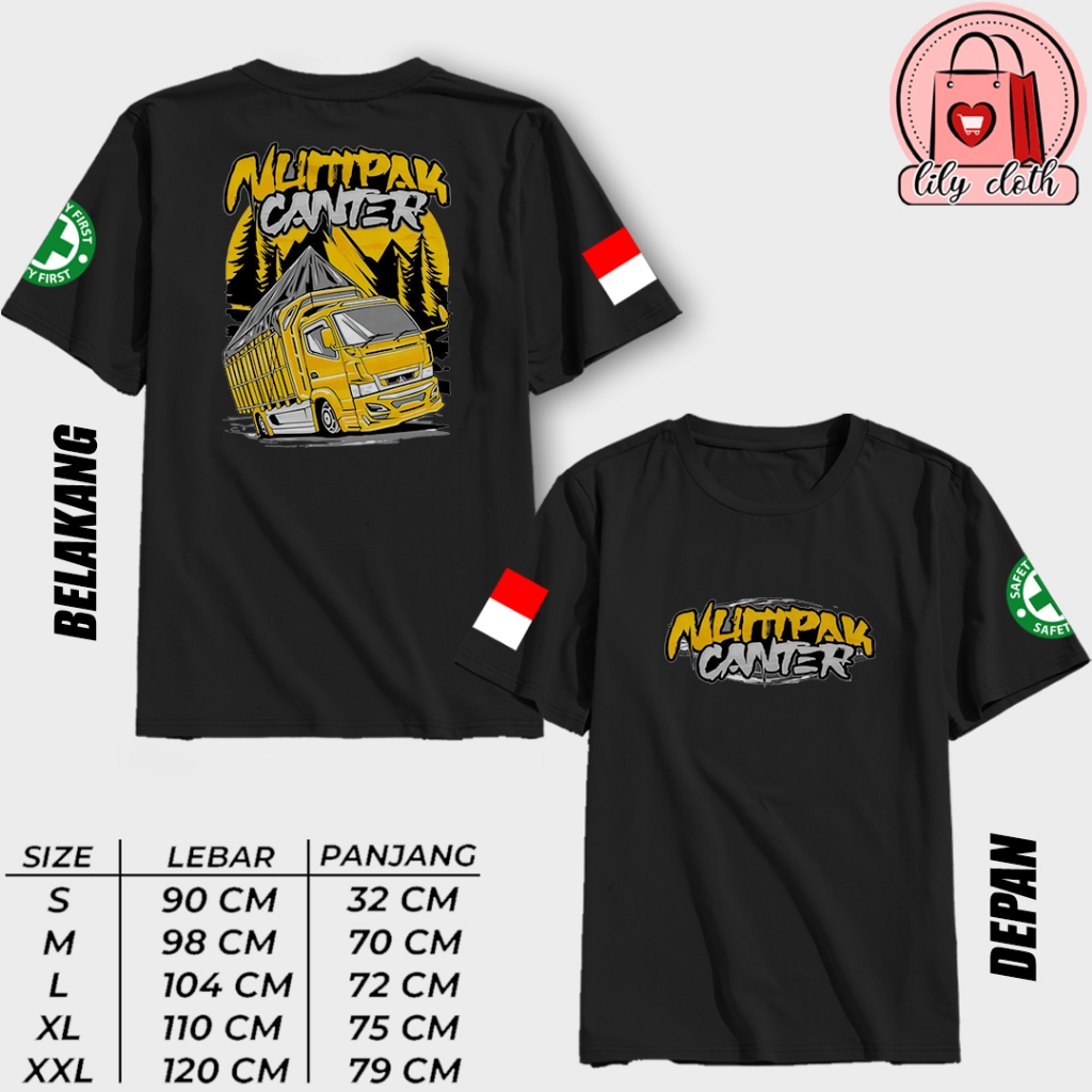 KAOS NUMPAK CANTER VOL2 BAJU TRUK CANTER KEREN TERBARU KAOS DISTRO PREMIUM TSHIRT BISA COD