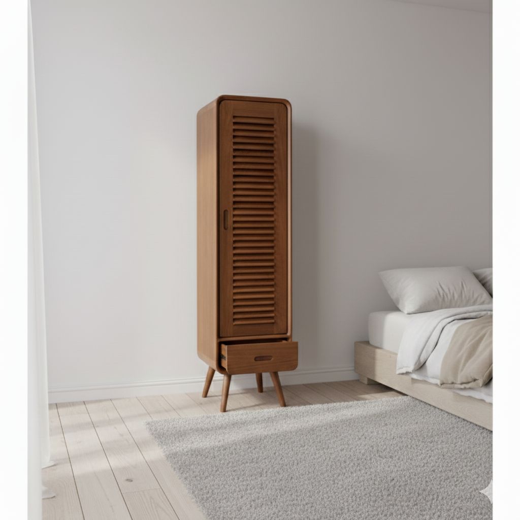 Almari baju pintu 1 krepyak kayu jati almari krepyak pintu 1 kayu jati