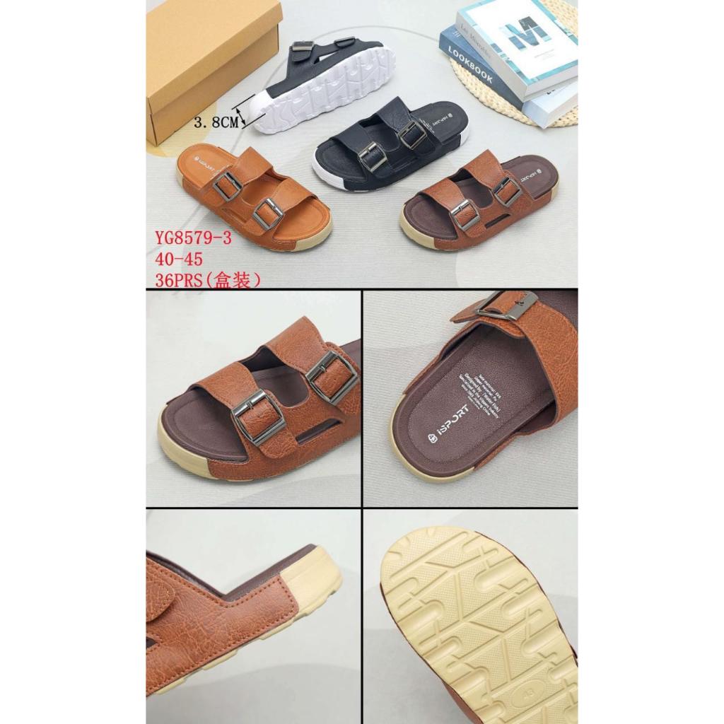 Sendal pria Import ISPORT Duoble Strap 3 warna