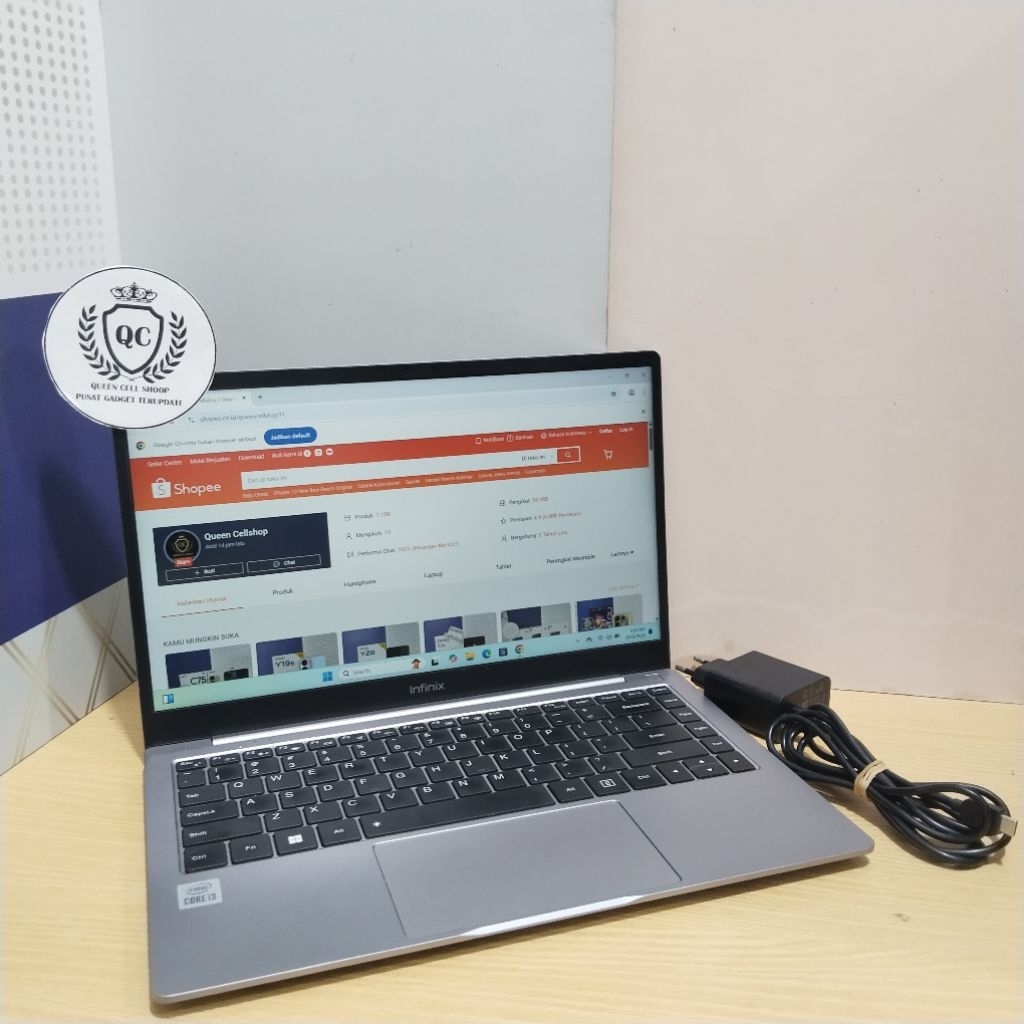 LAPTOP INFINIX INBOOK X2 CORE i3 1005G1 4GB SSD 256GB SECOND MULUS BERGARANSI