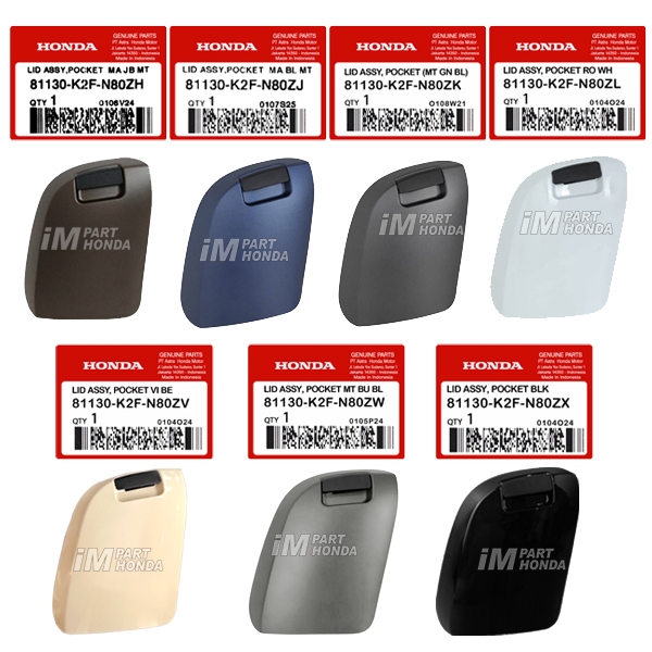 ORI  81130-K2F-N80ZH N80ZJ N80ZK N80ZL N80ZV N80ZW N80ZX Lid Pocket Tutup Laci Scoopy eSP K2F 2023