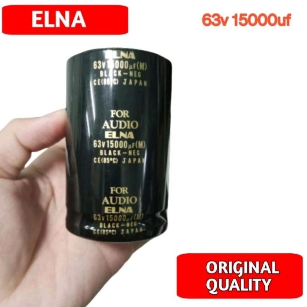 Original ELNA For Audio Elco 63v 15000uf Black Japan
