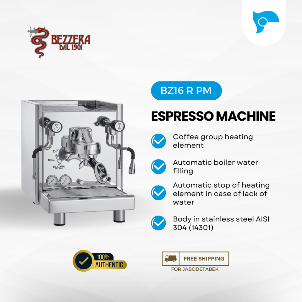 Bezzera BZ16 R PM Espresso Machine 1 Group Garansi Resmi 1 Tahun