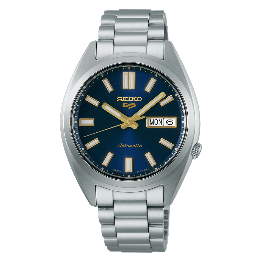 Seiko 5 Sport SRPL55K1 SNXS Vintage Blue Dial Stainless Steel - Jam Tangan Seiko Original