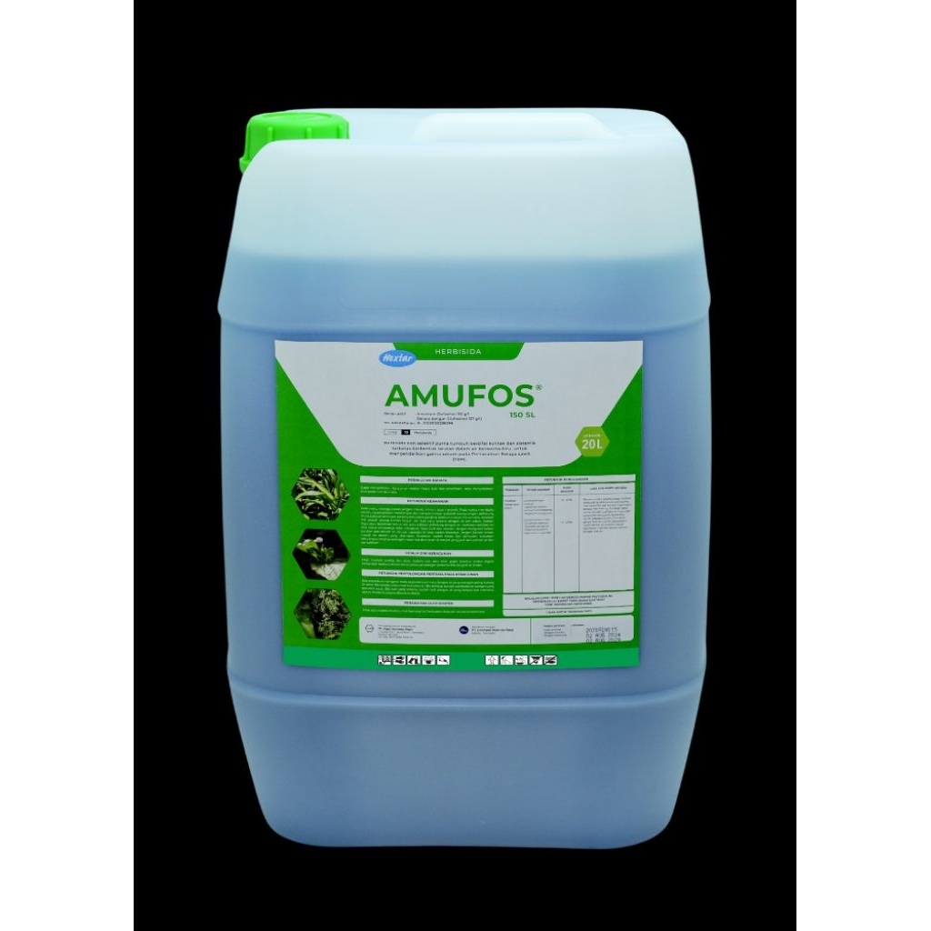 Amufos 150SL(20 liter), HERBISIDA, Aman untuk Lingkungan, SPESIALIS RUMPUT LULANGAN, GRINTING,TEKI,D