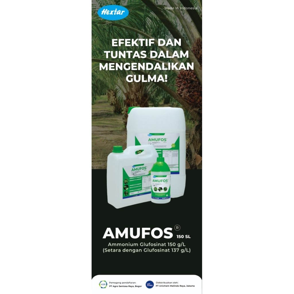 Amufos 150SL20 liter, HERBISIDA, Aman untuk Lingkungan, SPESIALIS RUMPUT LULANGAN, GRINTING,TEKI,DAN