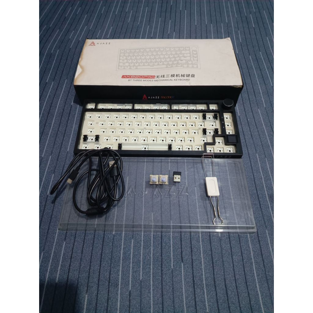 Barebone Ajazz Ak820 Gts Pro (Screen) Wireless Mechanical Keyboard