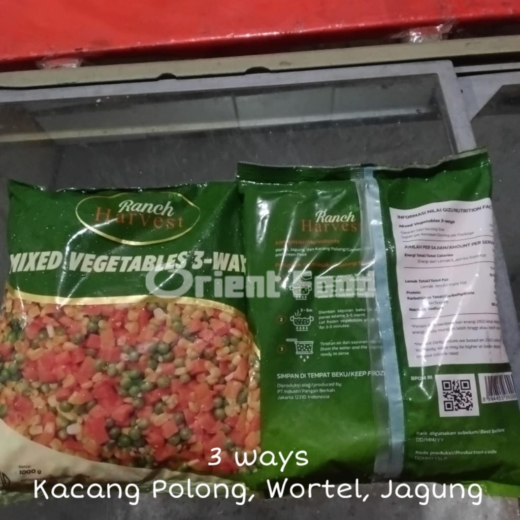 

Mix Vegetable Curah 1kg 3 Ways (Polong, Wortel, Jagung)
