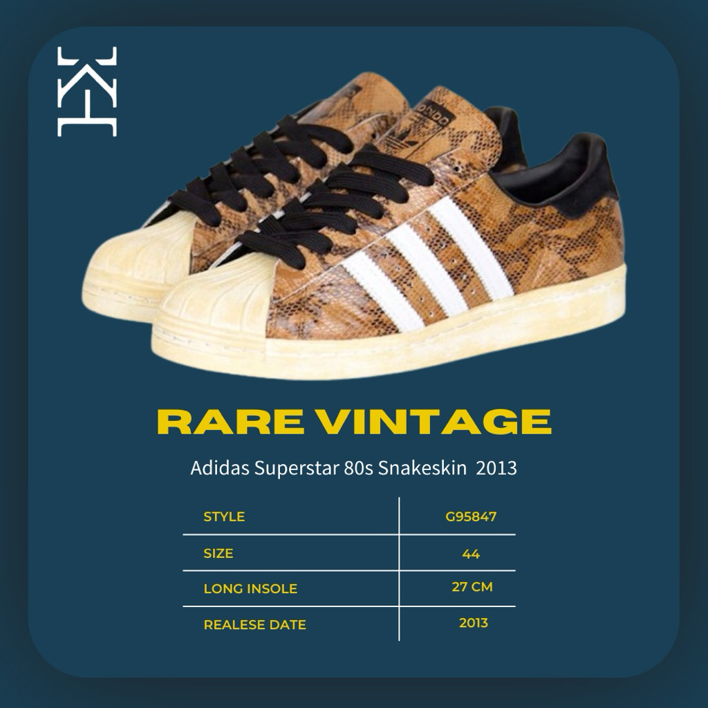 Vintage adidas Superstar 80s Snakeskin