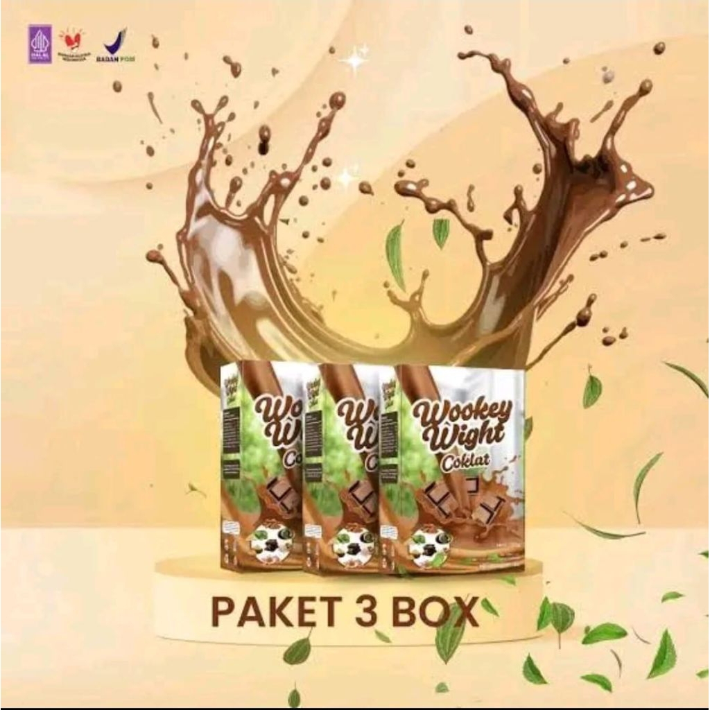 

PAKET 3 BOX Wookey Wight Coklat Minuman Serbuk Penambah Nafsu Makan