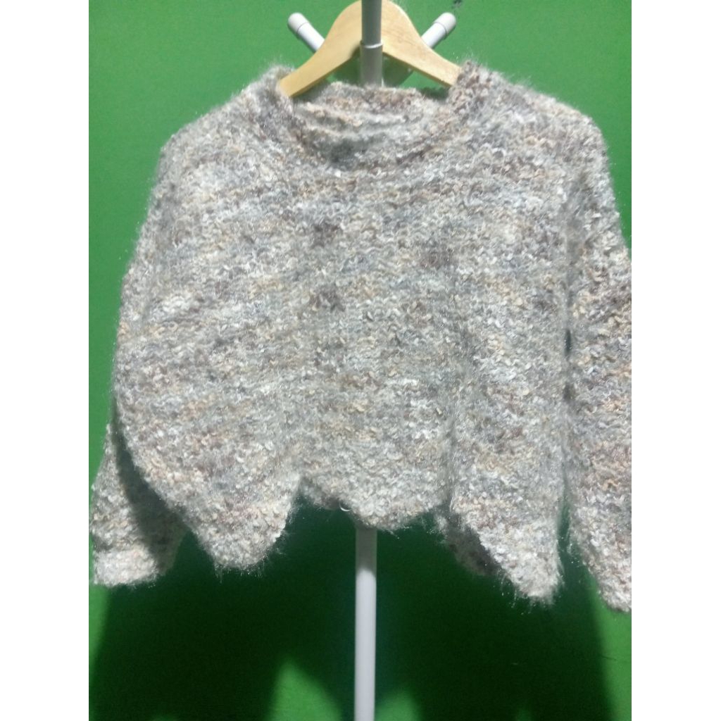 sweater crop fuzzy