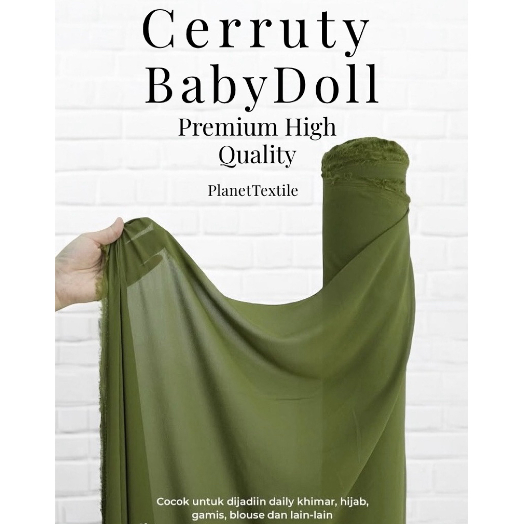 Kain Cerruti BabyDoll/Sifon Cerruti Premium High Quality