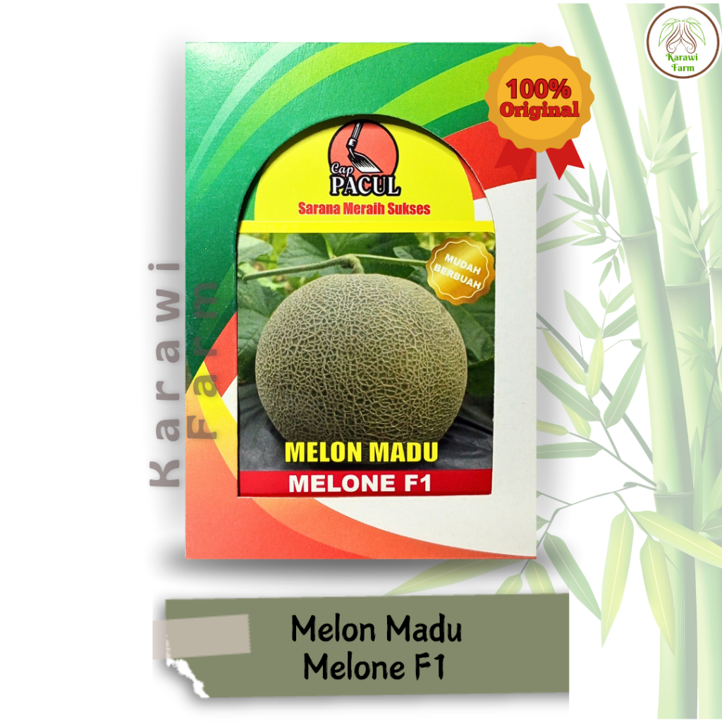 Melon Madu Melone F1 Benih 50 Biji Bibit Unggulan Cap Pacul