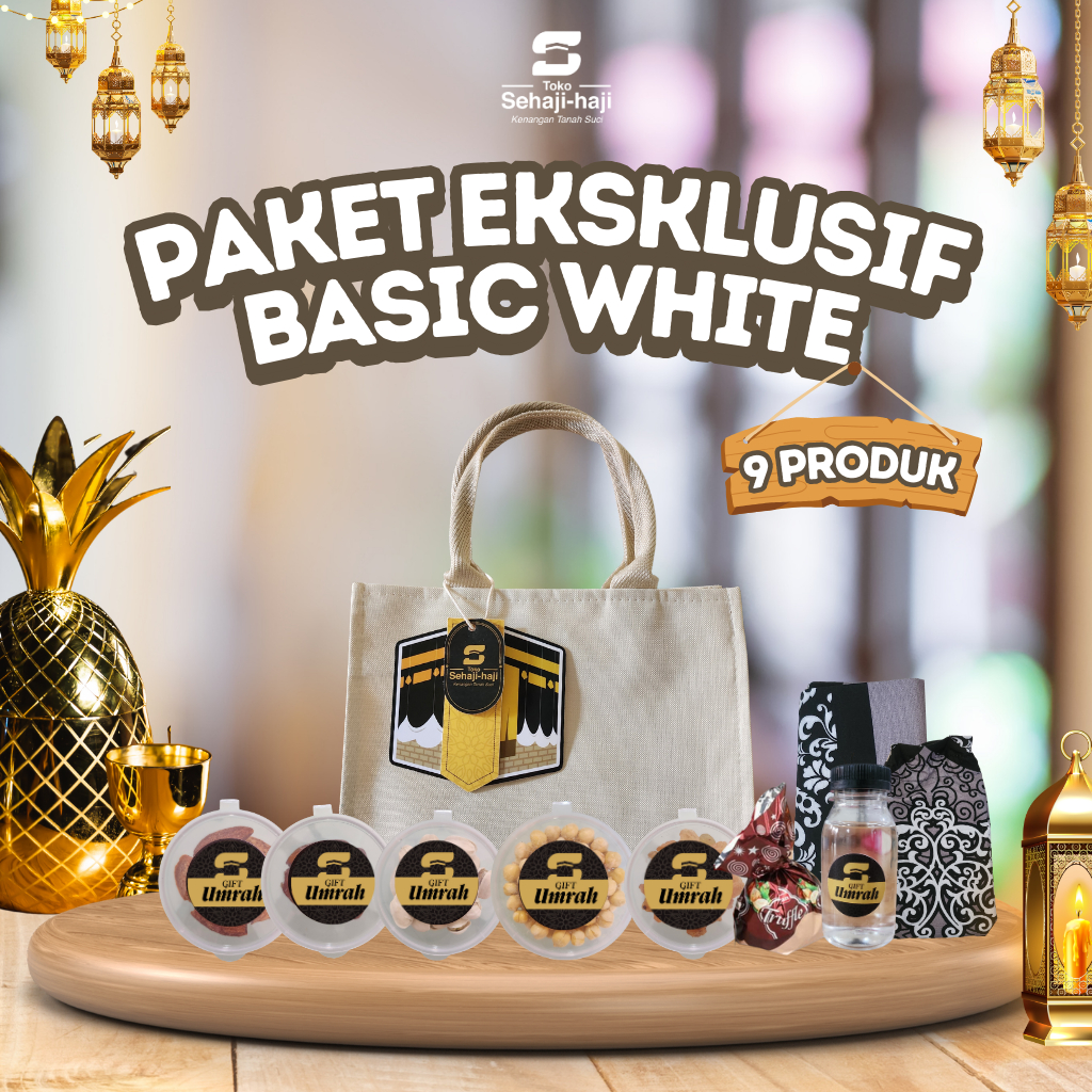 

Paket Oleh Oleh Haji Umroh Eksklusif Basic Black & Putih Hampers Kenangan Tanah Suci Tas Kanvas Cantik Sehajihaji