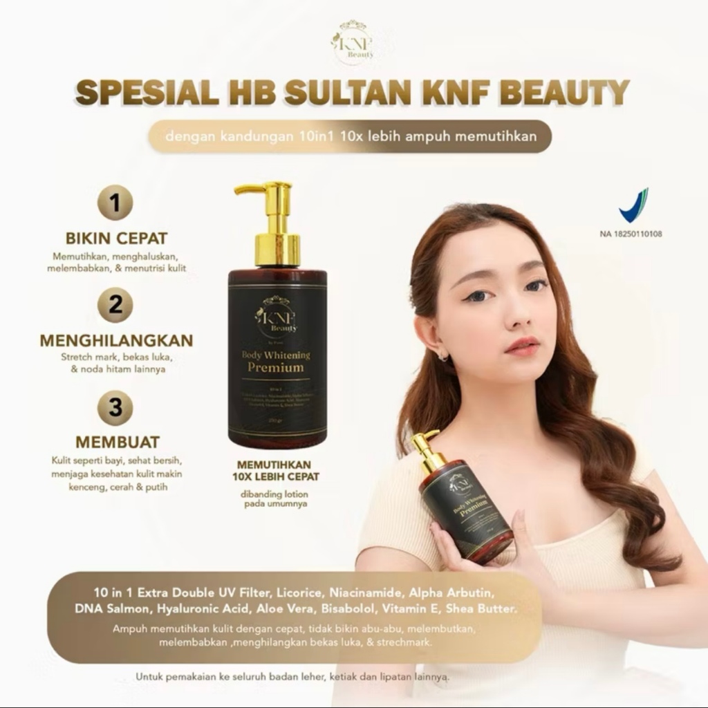 BodyCare Sultan 10in1 Whitening SPF Halal - KnF HB Sultan