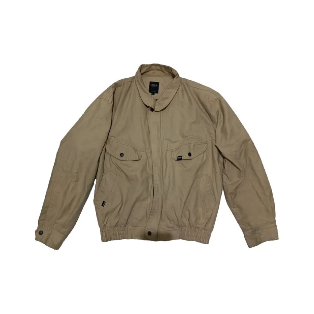 Jaket Khaki Casual Pria – Military Style Lightweight Jacket