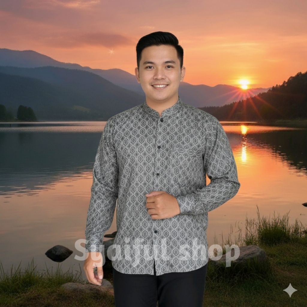 Baju KOKO LEBARAN KH 2026 Pria Dewasa dan Anak Anak