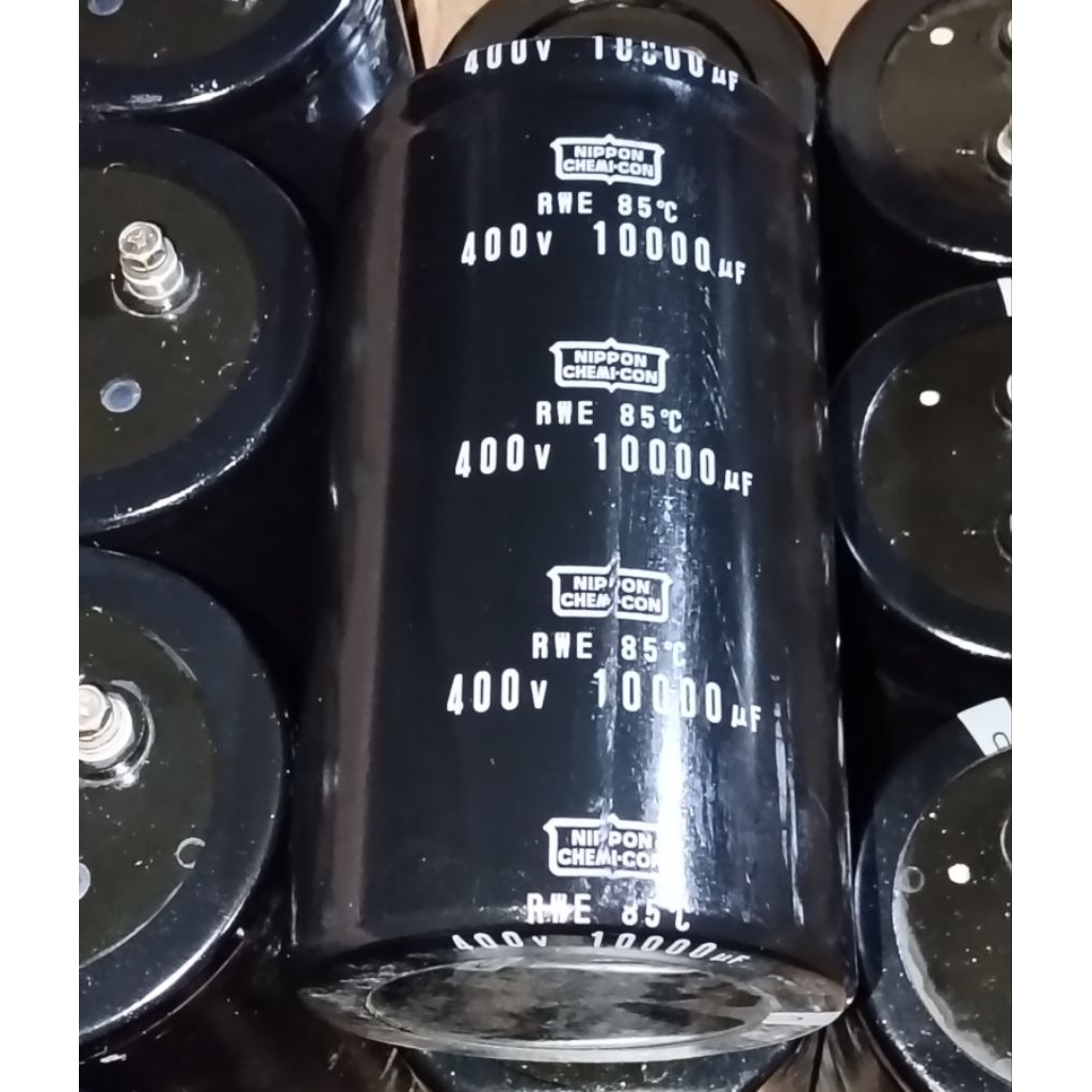 ELCO 400V 10.000UF T 15.5CM D 9CM BEKAS ORIGINAL