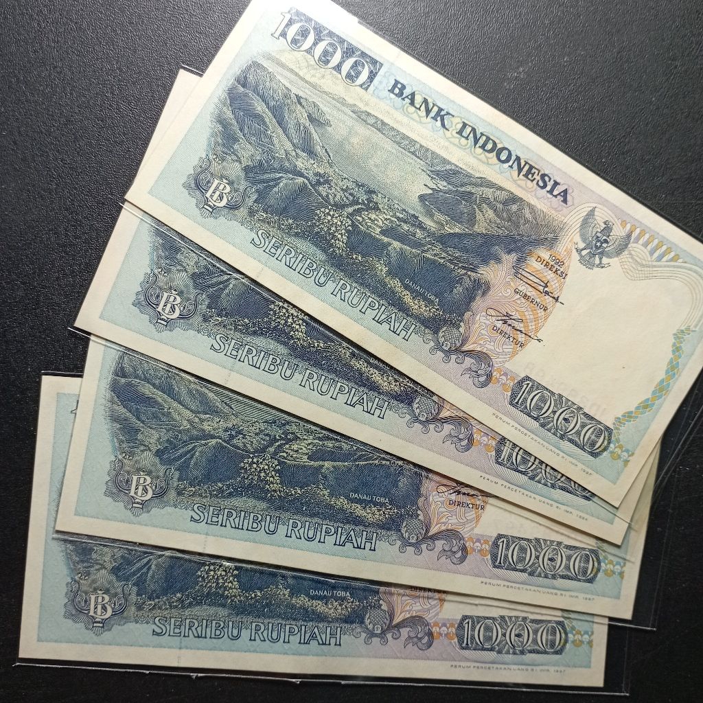 1000 rupiah lompat batu 1992 uang kertas indonesia baru gres asli harga perlembar