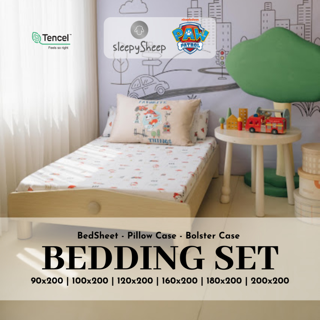 SLEEPYSHEEP PAW PATROL Pup Picks Favorite Things Collection Bedding Set Sprei Tencel