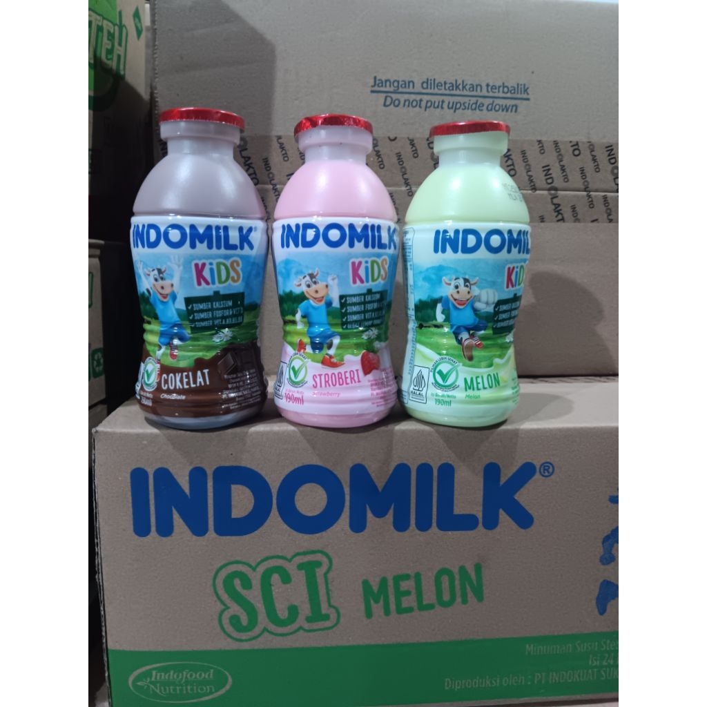 

indomilk kids botol 180ml - 4 Varian rasa