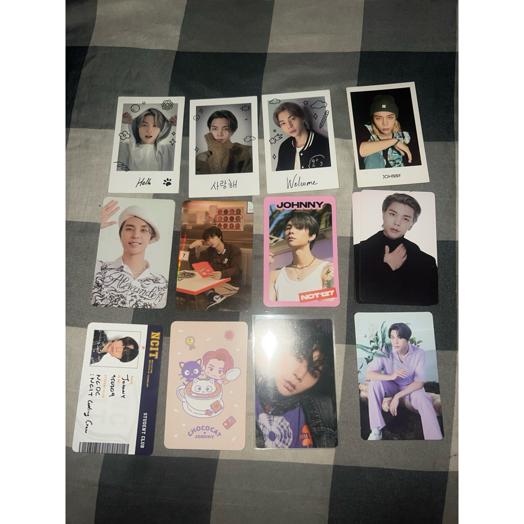 official pc photocard johnny nct 127 md home konsep fortune card natrep polaroid ayyo tc pink black 