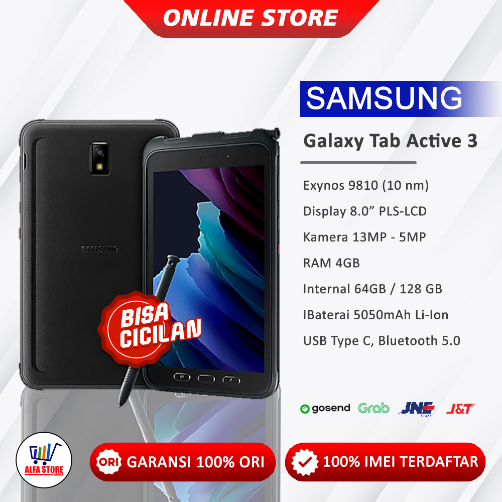 Samsung Galaxy Tab Active 3 RAM 4/64GB Garansi Resmi