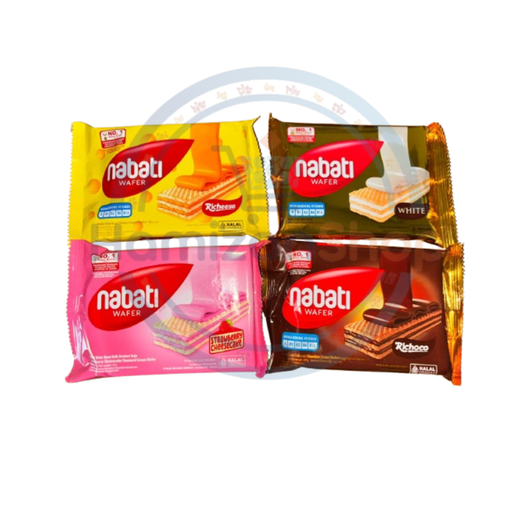 

Nabati Wafer 2000an Varian Coklat, Strawberry, Keju, Susu