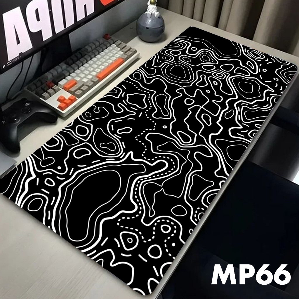 Mousepad Gaming Deskmat Polos Custom Ukuran 40x90 dan 30x80 cm