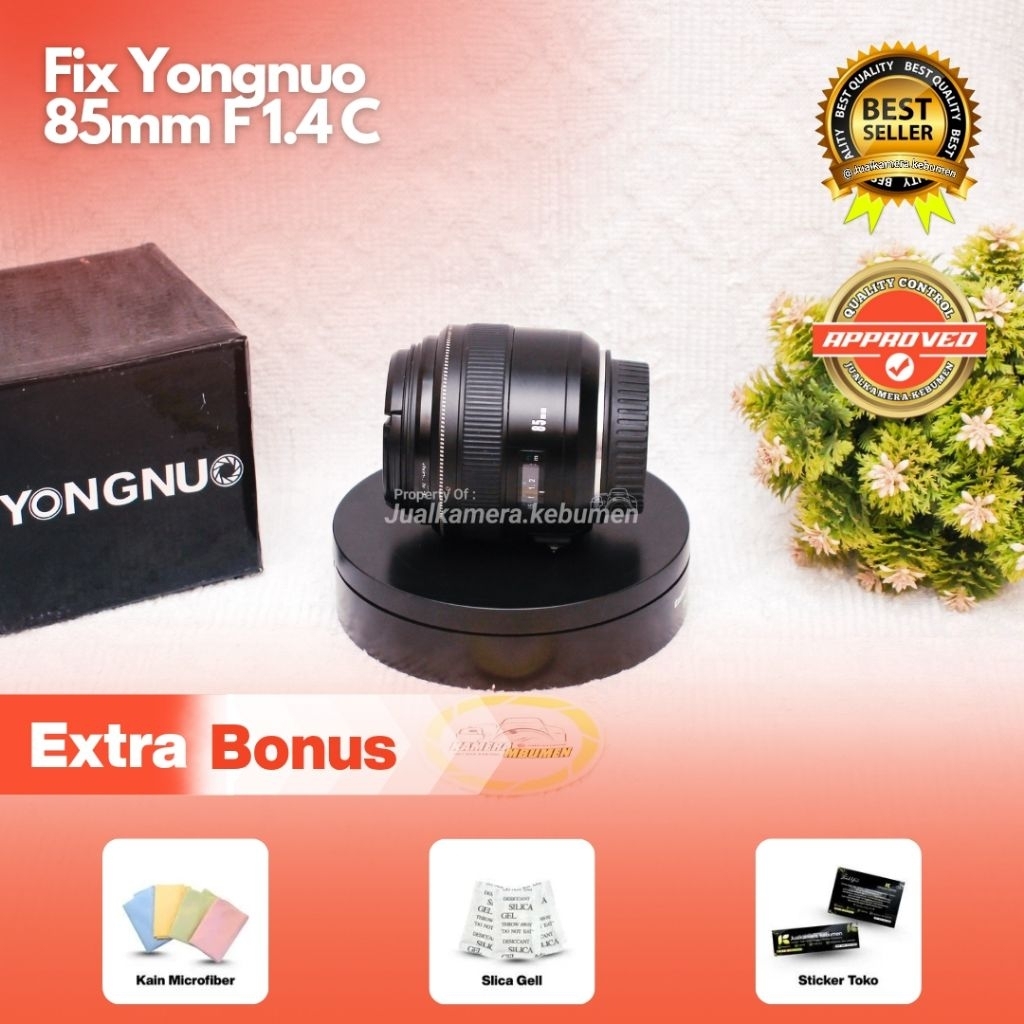 LENSA FIX 85MM YONGNUO FOR CANON MULUS SIAP PAKAI - LENSA FIX YONGNUO 85MM F1.8 FOR CANON